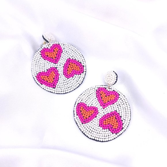 Seed bead Earring, Handmade, made in India, A gift for you, ONLY 1 LEFT!!! - Picture 8 of 11